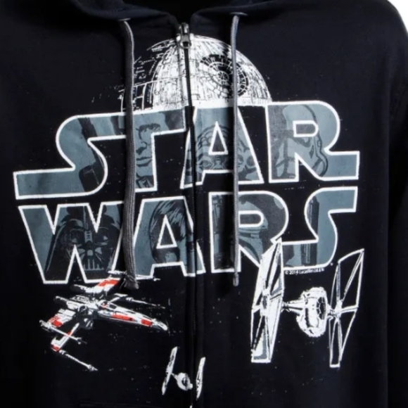 Star Wars Black Death Star Hoodie, Multiple Sizes - Picture 4 of 8